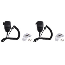 2X per Walkie Talkie GM300 GM950 Altoparlante Mic Radio Microfono un Mano