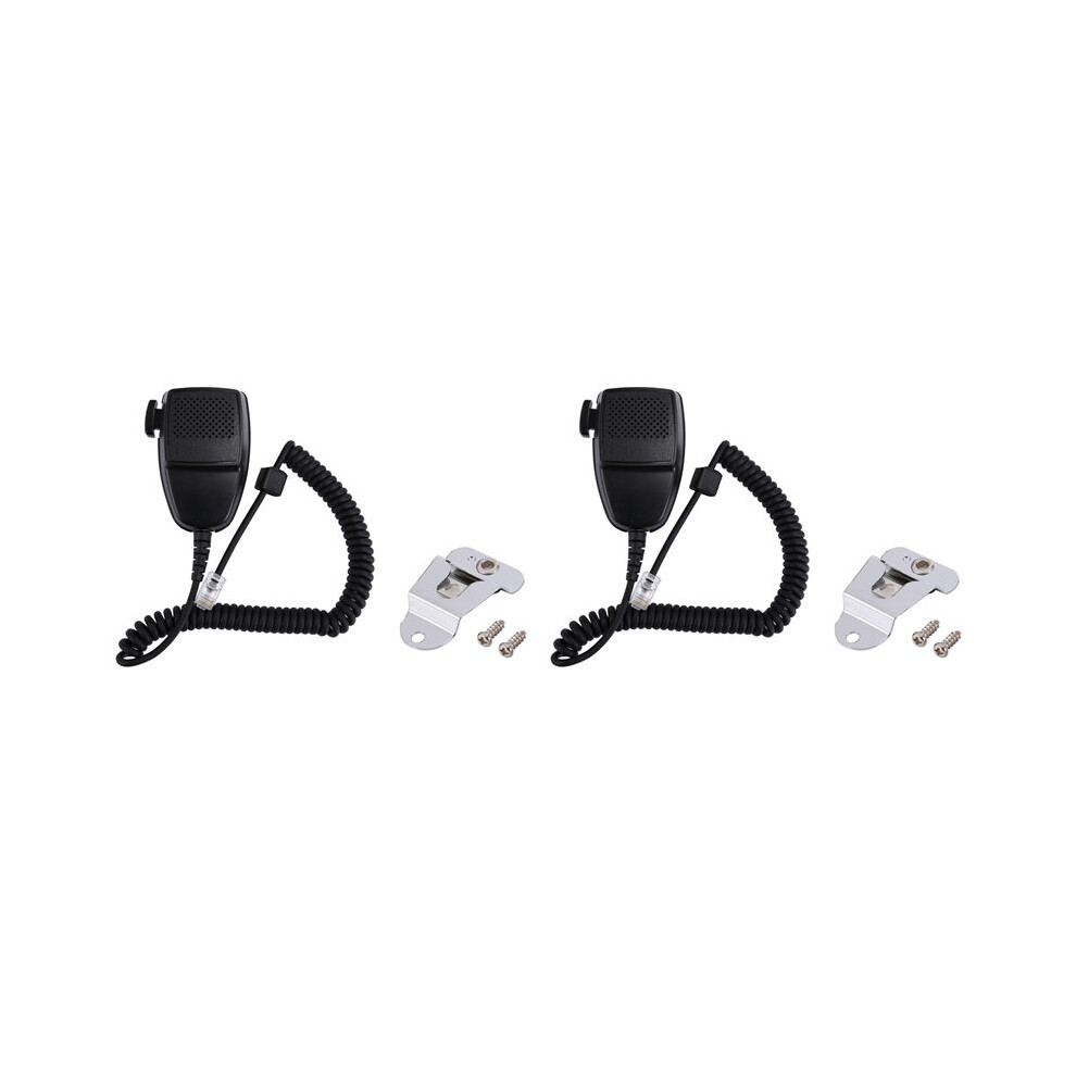 2X for  Walkie Talkie GM300 GM950 Speaker Mic Radio Hand Microphone