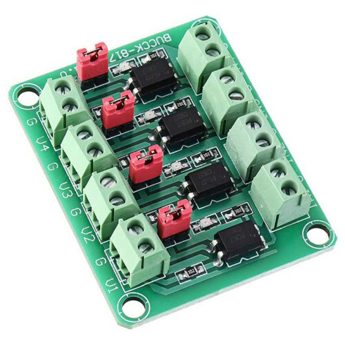 3X 817 Optocoupler 4 Channel Voltage Isolation Board Voltage Control Switching Driver Module Optical Isolation Module 2