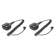 2X PMMN4013A 2-Poliges PTT-Mikrofon, Fernbedienung, Lautsprecher, Mikrofon, Funkgerät, Schulter-Walkie-Talkie, Zubehör für