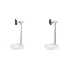 2X Aluminum Alloy Bracket for Desktop Live Streaming Conference Mobile Phone Magnetic Suction Bracket, Silver