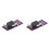 2X ACS758 ACS758LCB-050B Current Module Linear Hall Current Sensor PFF-T Current Detection 3-5V 100A 1