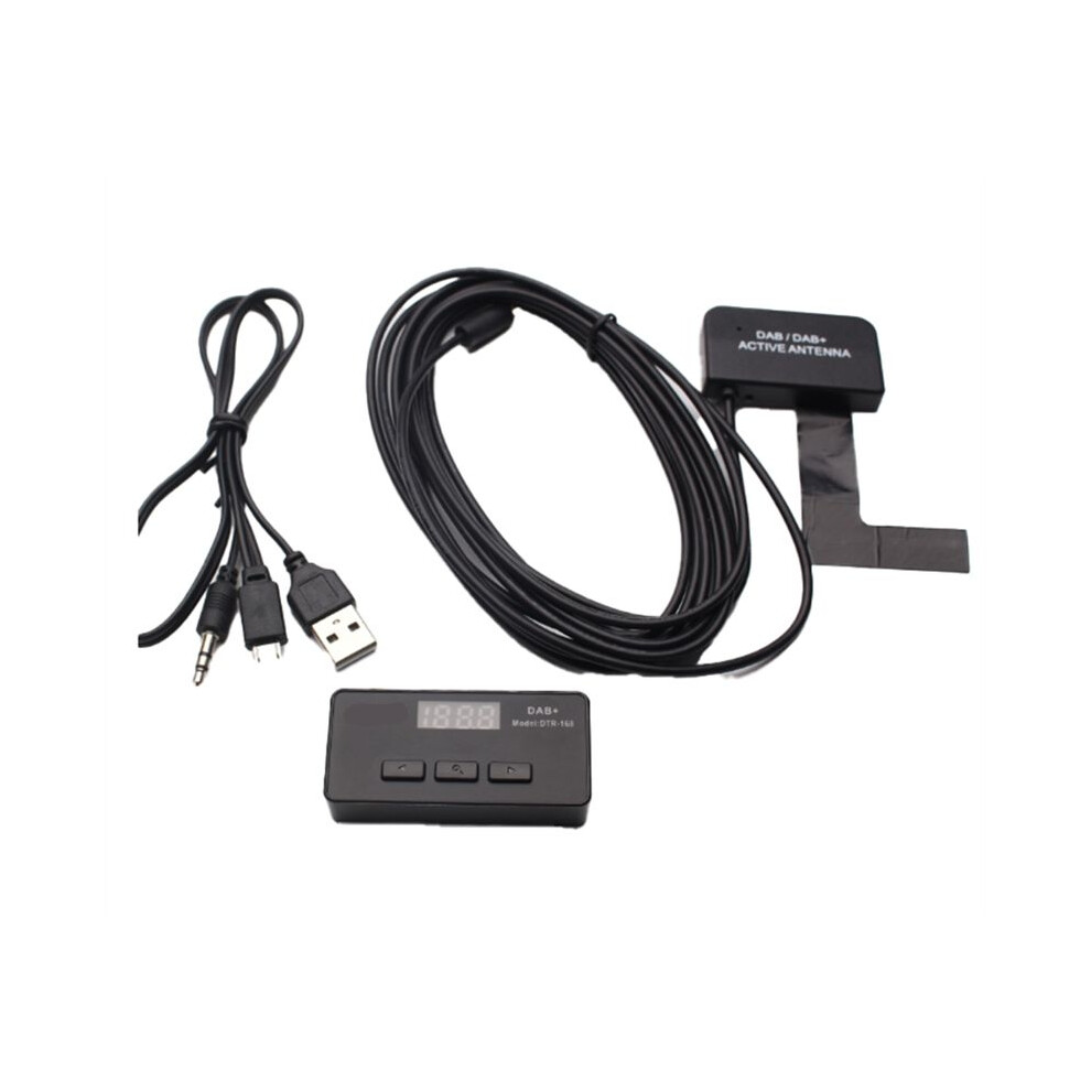 Dab+ Europe Digital Radio Gps Stereo Receiver Support Aux Output Fm Transmit Universal Dab Antenna For Car 6032462443921