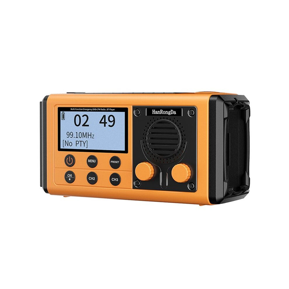 Hanrongda Hrd-907 Emergency Radio Solar Hand Crank Emergency Weather Radio,Dab/Sw/Am/Fm Portable Radio 10000Mah Light 6031306942866