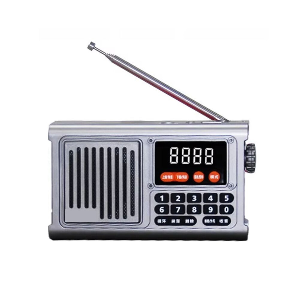 Dab Radio Portable Emergency Rechargeable Sound Box Am Fm Radio Vintage Ham Speaker Mp3 Player Gray 6033389143291