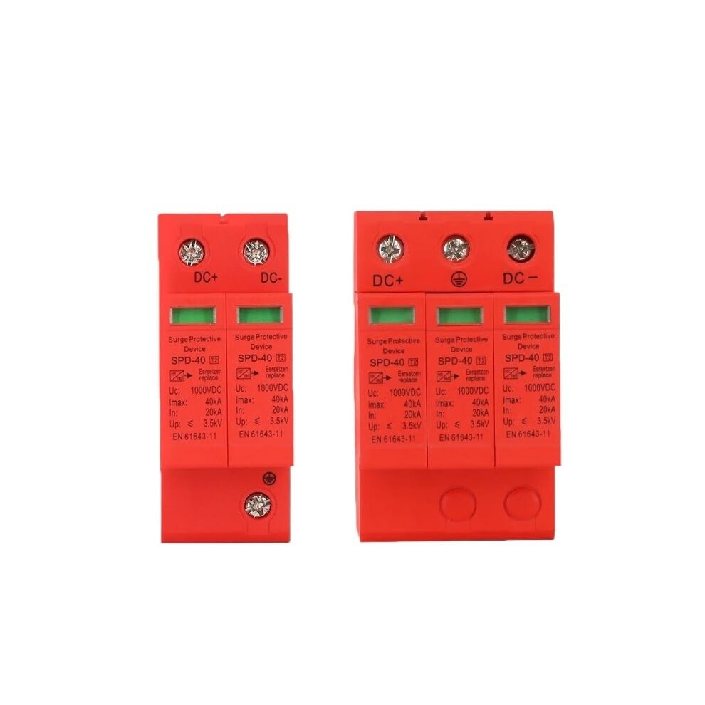 Dc Surge Protective Device 40Ka 500V 1000V 2P 3P Solar Pv Lightning Arrester For Photovoltaic Systems 9174973175254