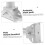 Adjustable Outdoor Antenna Mounting Bracket 2pcs WallMounted Pole for Wireless CPE 3