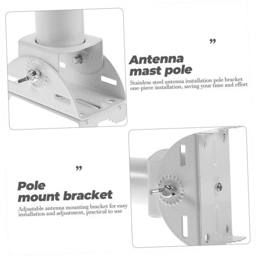 Adjustable Outdoor Antenna Mounting Bracket 2pcs WallMounted Pole for Wireless CPE 2