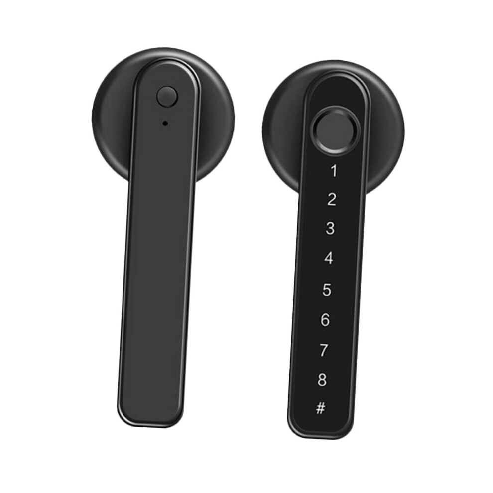 Fingerprint Door Lock With Keypad And Handle, Keyless Entry Biometric Deadbolt For Home And Office 9053599548386