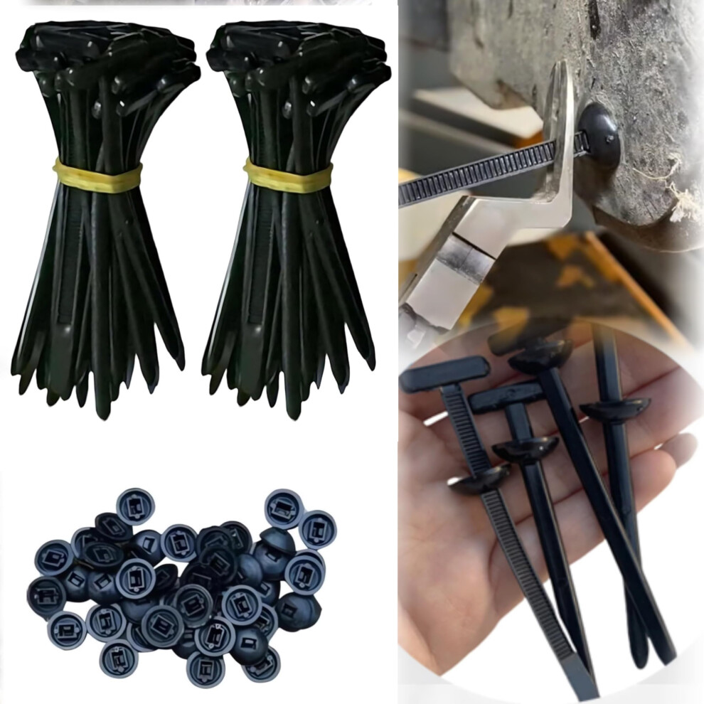 60 Pcs Heavy Duty Nylon Cable Ties With Secure Selflocking Buckle For Outdoor And Automotive 9174973175285