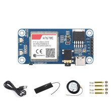 Placa de ExpansióN HAT A7670E Cat-1 para Raspberry Pi Multibanda Cat-1/GSM/GPRS/GNSS Soporta Red LTE Cat-1/2G