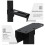 Universal PC Case Holder Adjustable Host Box Stand Versatile Under Desk or Wall Side Mount, Cpu Stand Lift Black 1