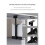 Universal PC Case Holder Adjustable Host Box Stand Versatile Under Desk or Wall Side Mount, Cpu Stand Lift White 3