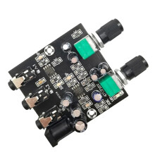 Mezclador de Señal de Audio Estéreo de 2 Vías, 2 Canales, 2 en 1, Tablero Mezclador para Salida de Reverberación Unidireccional, Amplificador de