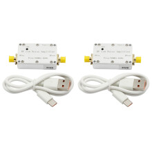 2Pc 50M-6GHz RF Low Noise Amplifier High-Gain LNA Drive Receiver System Signal Front LNA Signal Receiving Amplifier 30dB