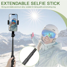 Selfie Stick Gimbal Stabilizer,360 Rotation Tripod,Portable Phone Holder,Auto Balance 1-Axis Gimbal for Smartphones