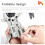 For   4 Pro Lighted Height Enhancement Kickstand LED Warning Light Flashing Multi-Functional Landing Gear 9