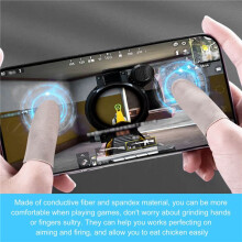 20PCS Sleep-Proof Sweat-Proof Professional Press Screen Thumbs Finger Sleeve for Pubg Mobile Phone Game Gaming Gloves