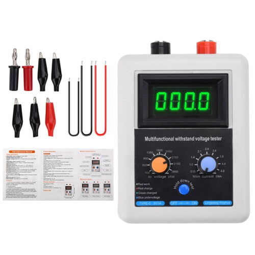 0-3500V Semiconductor Withstanding Voltage Tester IGBT Transistor Tester MOS Diode Triode MOV Withstand Voltage Tester C 1