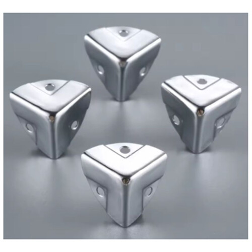 20 Stück Metall Holz Weinkiste Eckenschutz Flight Air Case Kantenschutz Code Geschenkbox Verpackung Eckabdeckung 2
