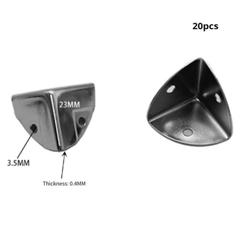 20 Stück Metall Holz Weinkiste Eckenschutz Flight Air Case Kantenschutz Code Geschenkbox Verpackung Eckabdeckung 1