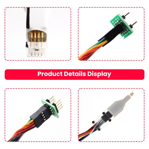 4 Pezzi per Sop8 Soic8 Wson Chip Download Burn Write Probe Spring Needle Flash Eeprom Chip Burner Cable Sop8 Soic8 Chip 1
