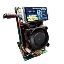 NerdAxe NerdMiner Bitaxe 500Gh/S BM1366 ASIC Chip Vertical Miner Solo Lottery BTC Miner Lotterie Mining Miner EU-Stecker