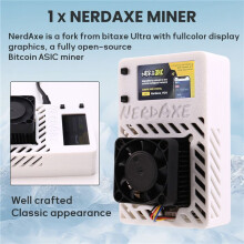 NerdAxe för Bitaxe Miner BM1366 ASIC Chip 500Gh/S NerdMiner Lottery Mining Miner Solo Lottery BTC Miner EU-Kontakt