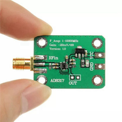 6X AD8317 High Speed Logaritmische Detector RF Log Detector RF Signaal Log Output Power Meter 1M-10000MHz Controller 2