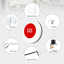2X Tuya ZigBee SOS Button Sensor Alarm Elderly Children Alarm Emergency Help Tuya Life Remote Control