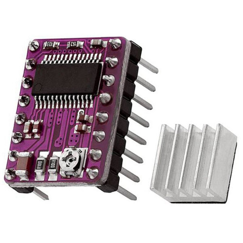 10Pcs Stepper Motor Driver Board StepStick DRV8825 Stepping Driver Controller Step Engine Module Radiator Heat Sink 2
