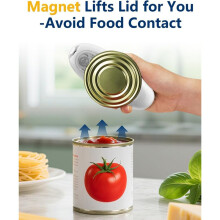 Electric Can Opener for Seniors Arthritis: Battery Operated, Hands Free, One Touch,Easy to Clean - Automatic Can Opener