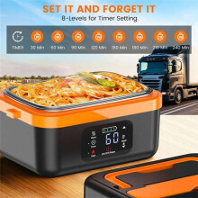 Electric Lunch Box Cordless Rechargeable Lunch Box with 8000mAh Battery Battery Powered Food Warmers UK Plug