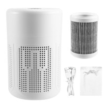 Desktop Air Purifier HEPA Filter with Negative Ion Technology Eliminates Formaldehyde Odors Smoke and Dust Particles
