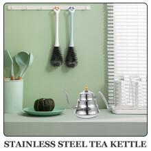 Edelstahl-Teekessel, Metall-Wassertopf, Griffsieb zum Aufbrühen Von Tee, Handfilterkaffee, Home-Office-Küche