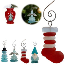 Christmas Coastal Ornaments Christmas Tree Decor Sea Snow Christmas Ornament Set for Tree A