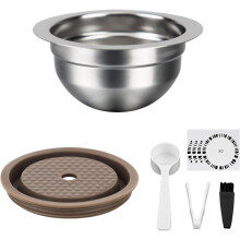 Reusable Capsules for Vertuo /Vertuo Next/Vertuo , Stainless Steel Refillable Pods 80ml