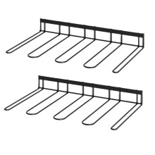 2pcs Boot Rack, Wader Hangers for Wall, Wall Mounted Shoe Racks, 4 Pair Boot Organizer for Tall Boots and Cowboy Shoes