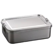 Stainless Steel Bento Box Metal Lunch Box Food Storage Containers with Lockable Clips Lunch Snack Boxes for Work,School