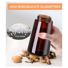 2-in-1 Glass Oil Dispenser & Vaporizer- 16oz/470ml Leakproof Olive Oil Vaporizer Bottle for Cooking,Air Fryer,BBQ,Baking