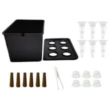 Hydroponic Planting Kit Complete Set Household Gardening Indoor Hydroponics Planting Seedling Kit for Lettuce Flowers A