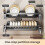 Wall Mounted Kitchen Dish Drainer Rack - Multifunctional Storage for Dishes, Chopsticks, Spoons 1
