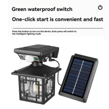 Solar Wall Lanterns Outdoor Waterproof Motion Sensor Wall Lights Fence Light with 3Modes Exterior Wall Light JD-1579A