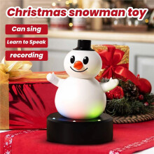 Talking Animated Snowman Christmas Snowman Toy Can Sings, Talks, and Dance Interactive Christmas Decoration