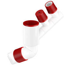 Washing Machine Anti-Odor Floor Drain Pipe 4 Joint 360 Rotation Sewer Pipe Wall Drainage Insect Proof Anti Backflow B