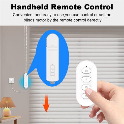 Tuya  Zigbee Motorized Roller Blinds Curtain Remote Control Works Remote Control Electric Cord Roller Blinds 2