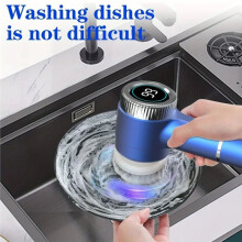 Electric Spins Scrubber,Multiple Brush Heads, 3-Speed,Rechargeable Handheld Shower Cleaner Wireless Charging Brush