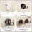 Multi-Functional Wood Grain Suction Cup Hook, No Drill Cup Hook, for Door Wreaths Front Door (4pcs) 1