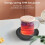 Coffee Cup Warmer Heated Coaster Thermostatic Function Waterproof Portable USB Constant Temperature Coaster Heating Pad 2