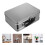 White Handle Tinplate Storage Box Large Capacity Desktop Ganizer Gift Tin Carry Box for Candy Coins Iron Tin Box 3